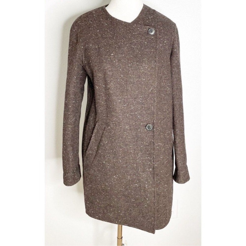 Theory Brown Pea Coat 🖤 - Picture 5 of 6